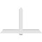 Ekena Millwork Eugene Architectural Grade PVC Gable Bracket, 72"W x 45"H x 6"D x 6"F, 15/12 Pitch GBP072X45X0606EUG00 - alternate 3